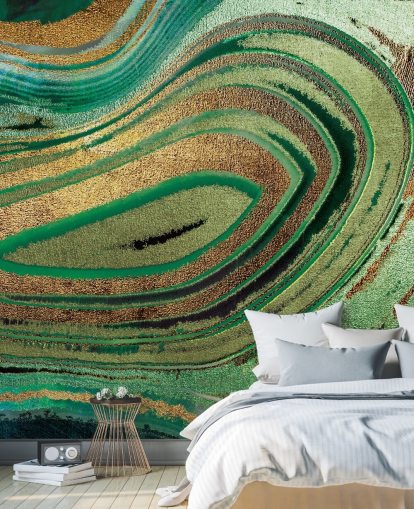 Deep Foliage Mural by Lara Skinner