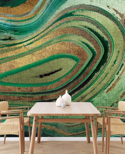 Decorazione murale con foglie profonde di Lara Skinner