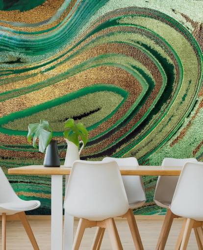 Deep Foliage Mural by Lara Skinner