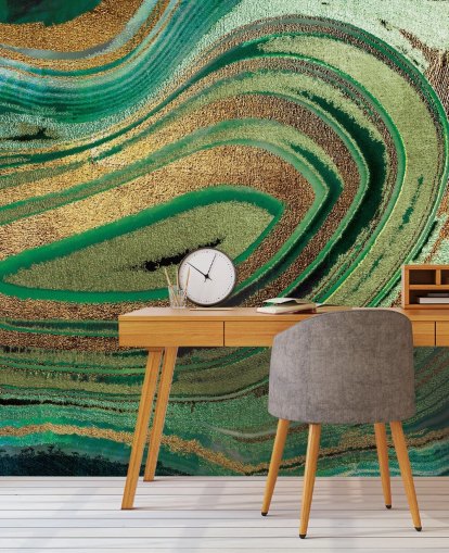 Dypt Løvverk Mural av Lara Skinner