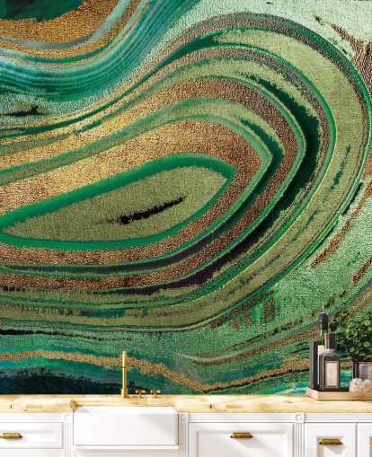 Peinture murale Deep Foliage par Lara Skinner