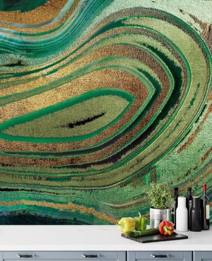 Dypt Løvverk Mural av Lara Skinner Dypt Løvverk Mural av Lara Skinner