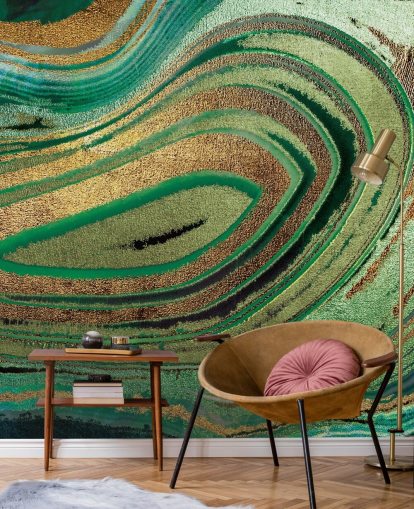 Deep Foliage Mural by Lara Skinner