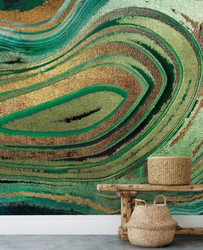 Deep Foliage Mural by Lara Skinner