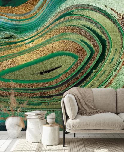 Decorazione murale con foglie profonde di Lara Skinner Decorazione murale con foglie profonde di Lara Skinner