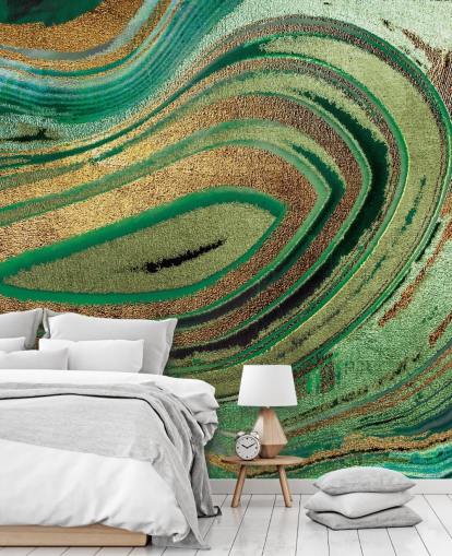 Dypt Løvverk Mural av Lara Skinner Dypt Løvverk Mural av Lara Skinner