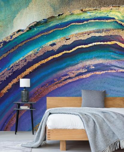 Regenbogen-Achat-Insel-Wandbild von Lara Skinner Regenbogen-Achat-Insel-Wandbild von Lara Skinner