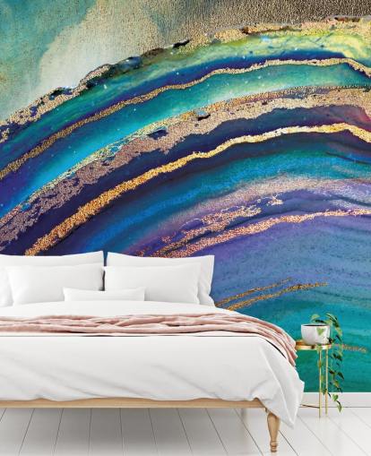 Regenbogen-Achat-Insel-Wandbild von Lara Skinner