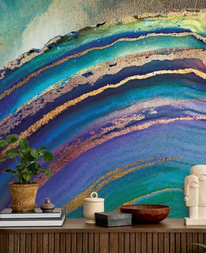 Rainbow Agate Island Mural av Lara Skinner Rainbow Agate Island Mural av Lara Skinner