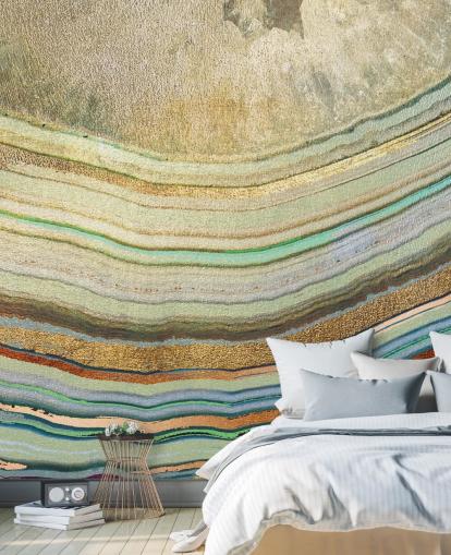 Stripe Wallpaper Mural af Lara Skinner