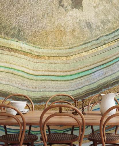 Stripe Wallpaper Mural by Lara Skinner