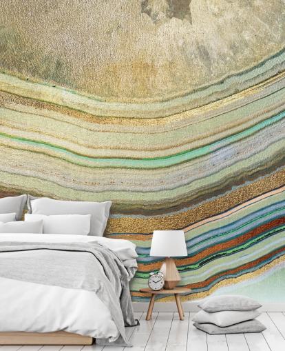 Stripe Wallpaper Mural af Lara Skinner