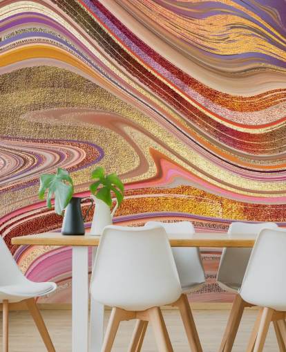 Pink Swirl Mural by Lara Skinner Pink Swirl Mural by Lara Skinner