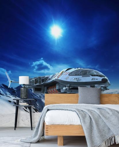 Spacecraft in Snow Wallpaper Spacecraft in Snow Wallpaper