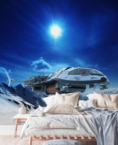 Fondo de pantalla Nave espacial en nieve