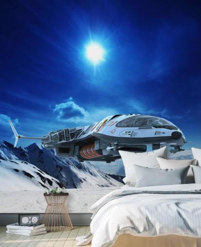 Spacecraft in Snow Wallpaper