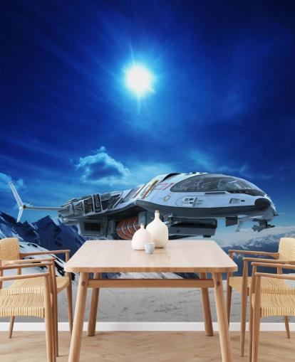 Spacecraft in Snow Wallpaper