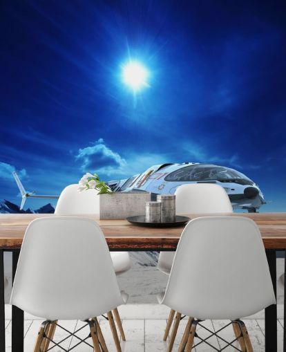 Spacecraft in Snow Wallpaper