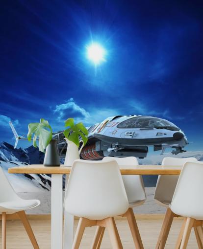 Spacecraft in Snow Wallpaper