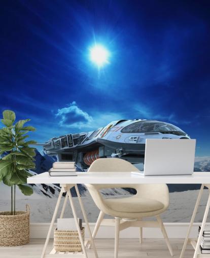 Spacecraft in Snow Wallpaper