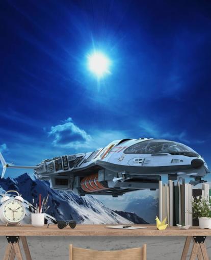 Spacecraft in Snow Wallpaper