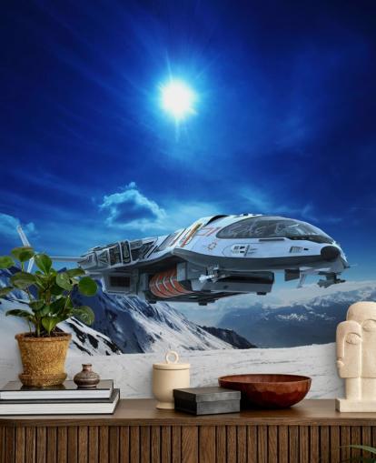 Spacecraft in Snow Wallpaper