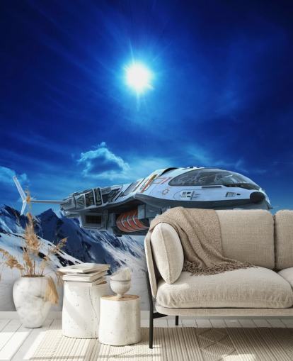 Spacecraft in Snow Wallpaper Spacecraft in Snow Wallpaper