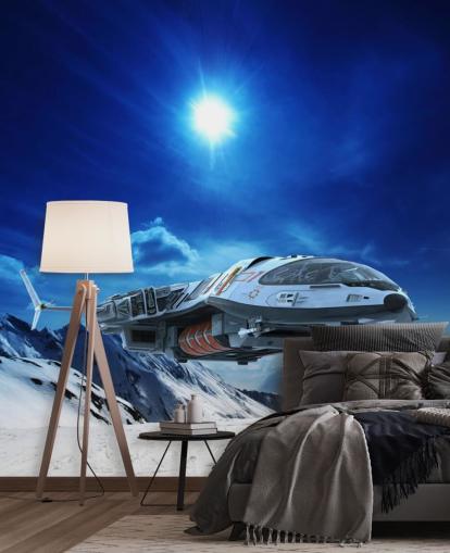 Fondo de pantalla Nave espacial en nieve