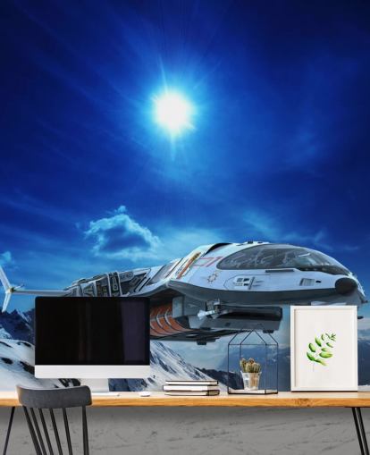 Raumschiff im Schnee Wallpaper Raumschiff im Schnee Wallpaper