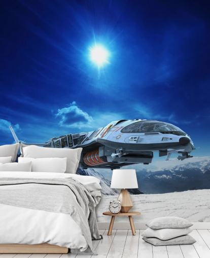 Spacecraft in Snow Wallpaper Spacecraft in Snow Wallpaper