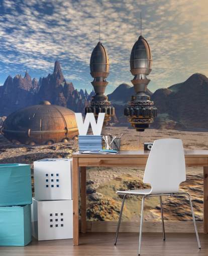 UFO Landing Sci Fi Wallpaper UFO Landing Sci Fi Wallpaper