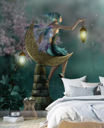 Green Night Fairy Wallpaper Green Night Fairy Wallpaper