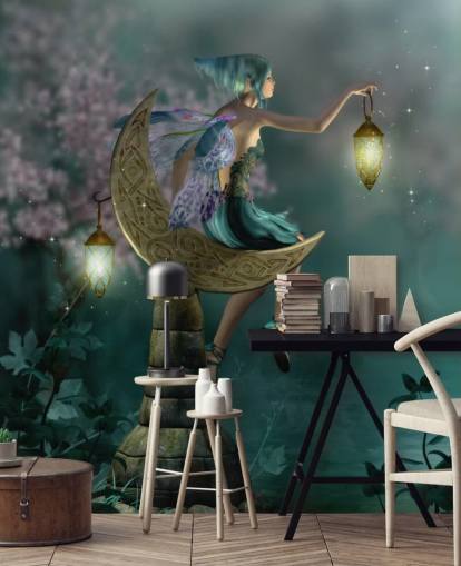 Green Night Fairy Taustakuva