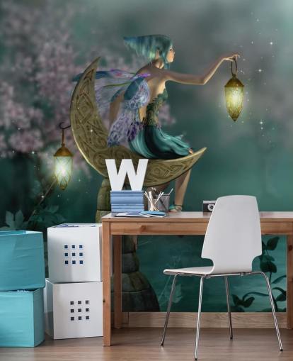 Green Night Fairy Taustakuva