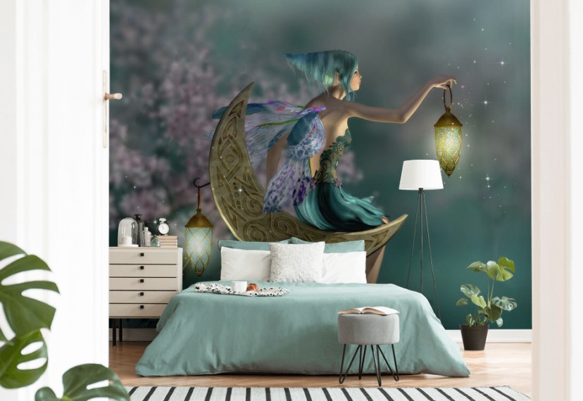 Green Night Fairy Wallpaper