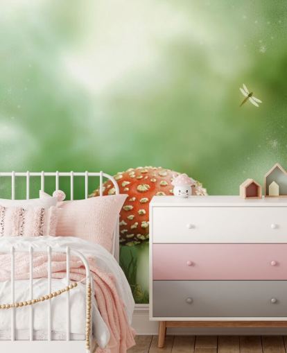 Punainen ja valkoinen Toadstool Taustakuva