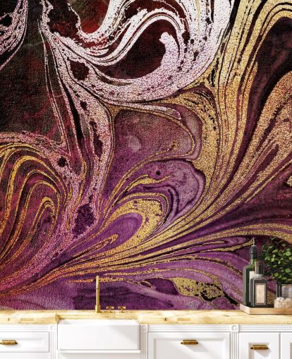 roseguld marmor tapetmaleri kaldet Marble Gold Streak af Lara Skinner til soveværelser og stuer roseguld marmor tapetmaleri kaldet Marble Gold Streak af Lara Skinner til soveværelser og stuer