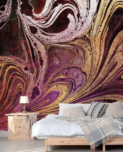 rosa gull marmor tapetmaleri kalt Marble Gold Streak av Lara Skinner for soverom og stuer rosa gull marmor tapetmaleri kalt Marble Gold Streak av Lara Skinner for soverom og stuer