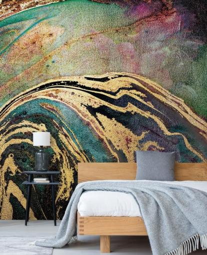 Mural Fondo mármol verde de Lara Skinner