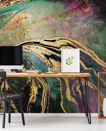 Grüner Marmor-Hintergrund-Wandbild von Lara Skinner Grüner Marmor-Hintergrund-Wandbild von Lara Skinner