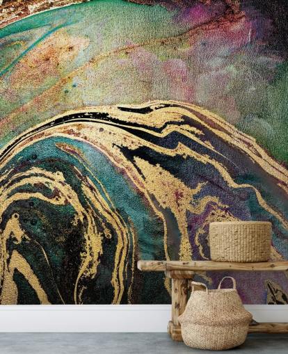 Mural Fondo mármol verde de Lara Skinner