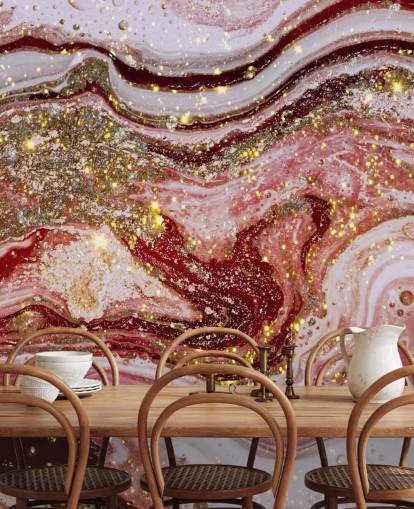 Mural Mármol Ágata rosa violeta de Lara Skinner