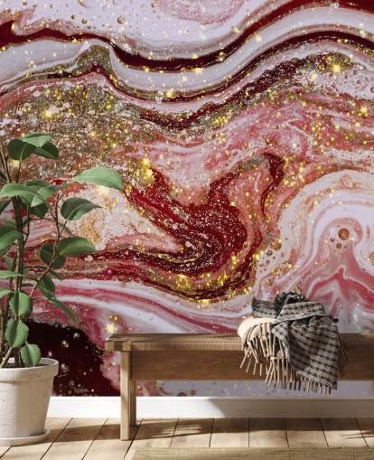 Violet Pink Achat Marmor Wandbild von Lara Skinner Violet Pink Achat Marmor Wandbild von Lara Skinner