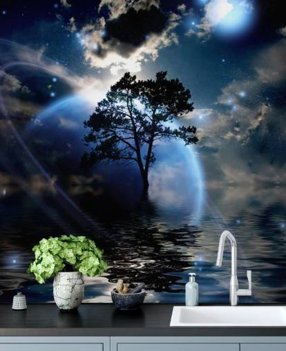 Alien Landscape Wall Mural Alien Landscape Wall Mural