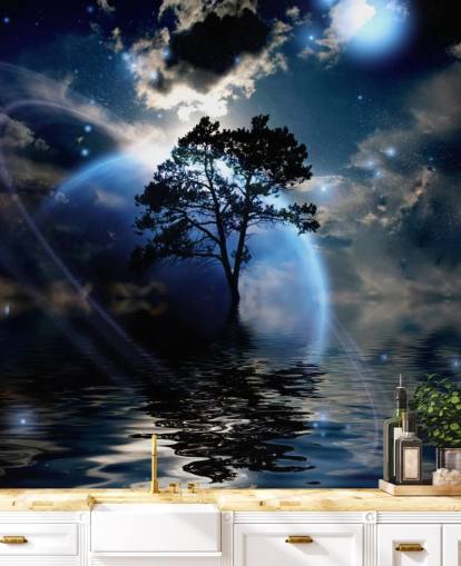 Alien Landscape Wall Mural Alien Landscape Wall Mural