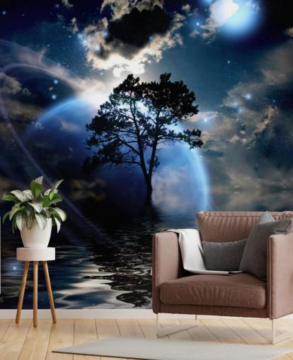 Alien Landscape Wall Mural