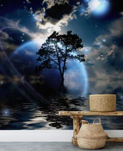 Alien Landscape Wall Mural Alien Landscape Wall Mural