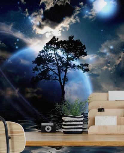 Ulkomaalainen Maisema seinämaalaus