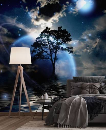 Mural de parede paisagem alienígena