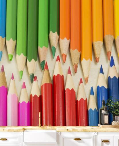 Papel pintado Lápices de colores